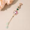 Zinc Zinc Alloy Women Hanfu Ornament Long Tassel Retro Lotus Brooch Chinese Style Brooch  Gift