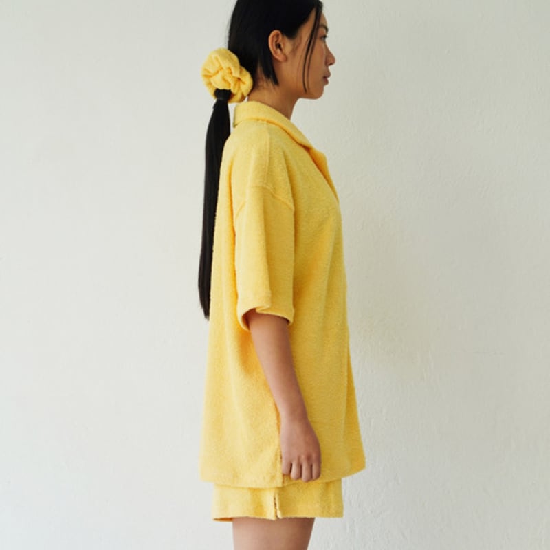 Havssalt.havsfrotté hårscrunchie (gul)