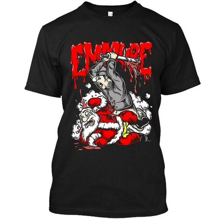 

Emmure Santa Christmas Graphic Retro Vintage T-SHIRT S-4XL BO912 Unisex T-Shirt M