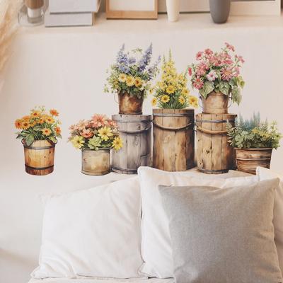 Blumentopf Schlafzimmer Wohnzimmer Veranda Heimdekoration Wandaufkleber