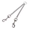 Stainless Steel 2 Way Dog Leash Double Hook Wear Resistant Pet Training Lead Multifunctional 2 Dogs Twin Lead for Two Dogs