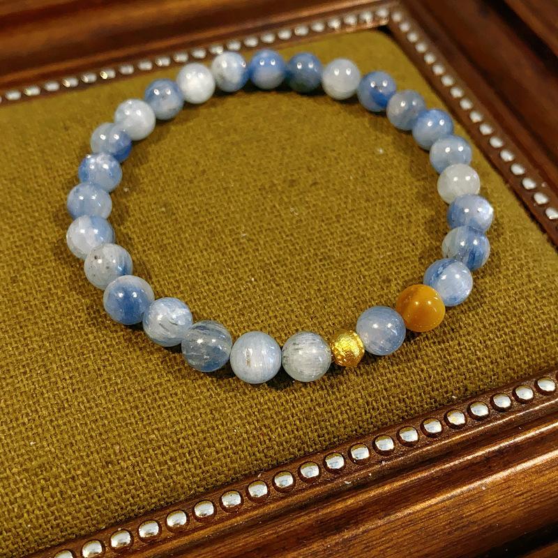 

Кианит круглый шар фонарь браслет ретро этнический стиль темперамент браслет инс ниша универсальные украшения