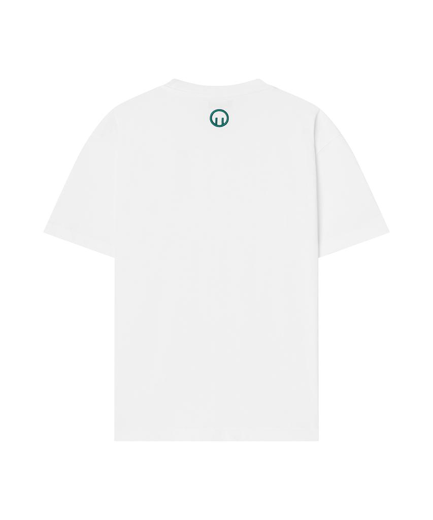 GORAMIS Pocket Logo Embroidered Short Sleeve T-Shirt [White]