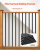 VEVOR Staircase Balusters 51 Pack, 36 In Aluminum Stair Balusters, 3/4 In Water-Proof Round Metal Spindle Railing