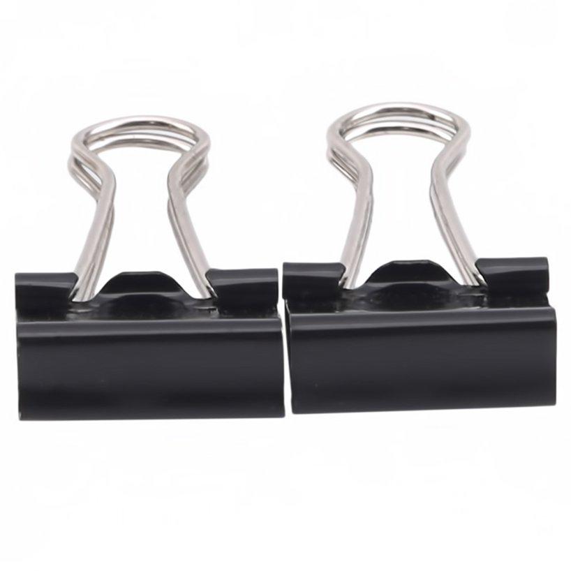 Office Document Clamps Binder Clips Foldback Office Supplies Black Grip Clamps
