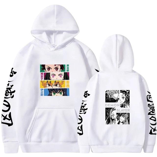 Demon Slayer Japanese Anime Hoodie Pullovers Men Women Sweatshirts Harajuku Print Tops Casual Fashion Streetwear Clothing Tops
