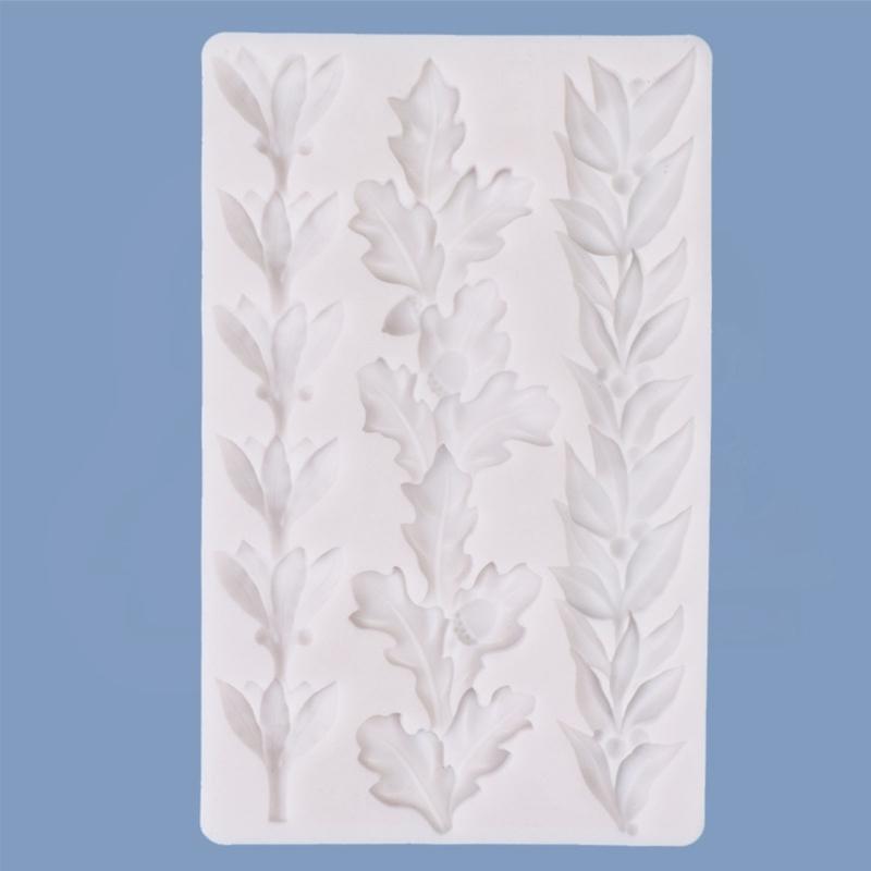Leaf Fruit Silicone Mold Chocolate Candy Clay Mold for Diy Dessert Crystal Mold Handmade Cupcake Decor Baking Tool