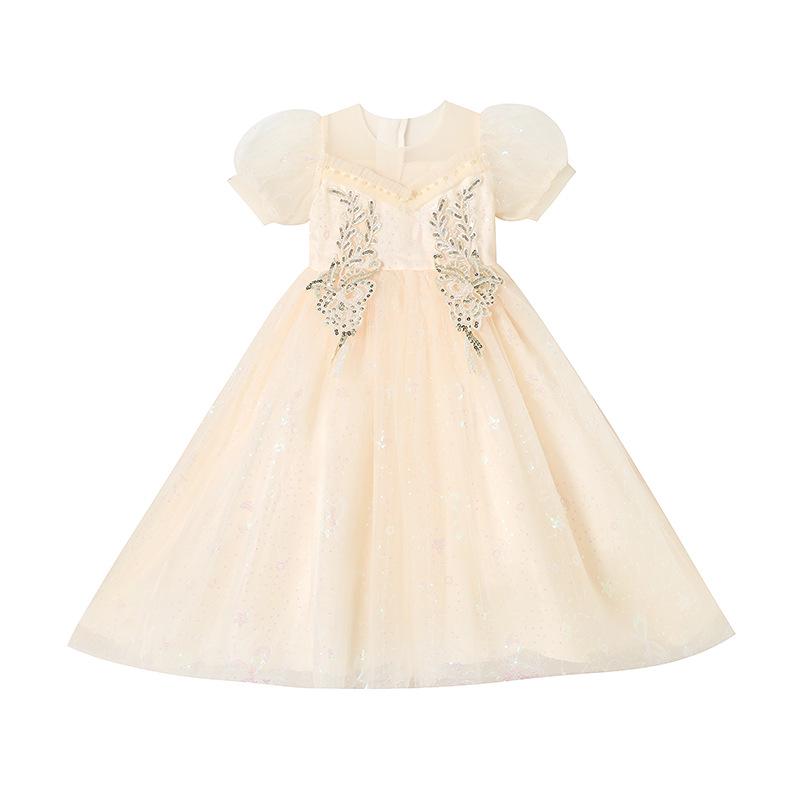 Summer Girls' Long Princess Wedding and Evening Gown
