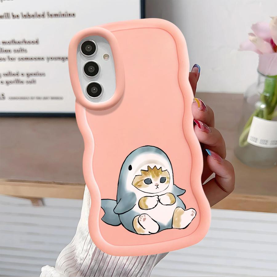 Soft Phone Cover Case for Samsung Galaxy A12 A11 A15 A14 A13 A21s A52 A16 A23 A53 A22 A33 A03 A05 A06 A04 Shark Cat