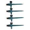 4pcs Garden Sprinklers Professional Efficient 360 Degree Automatic Rotating Lawn Sprinkler for Yard
