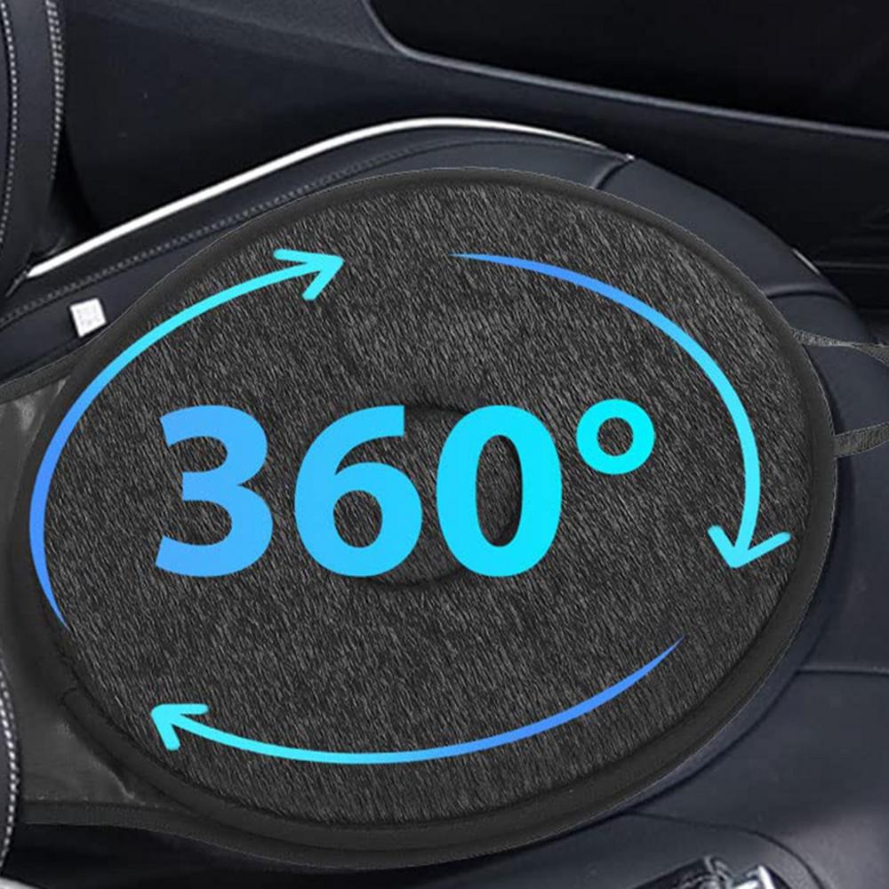 360 Degree Rotating Car Seat Cushion for Elderly Portable Auto Swivel Seat Pad Comfort Car Seat Mat Universal for Car Interior