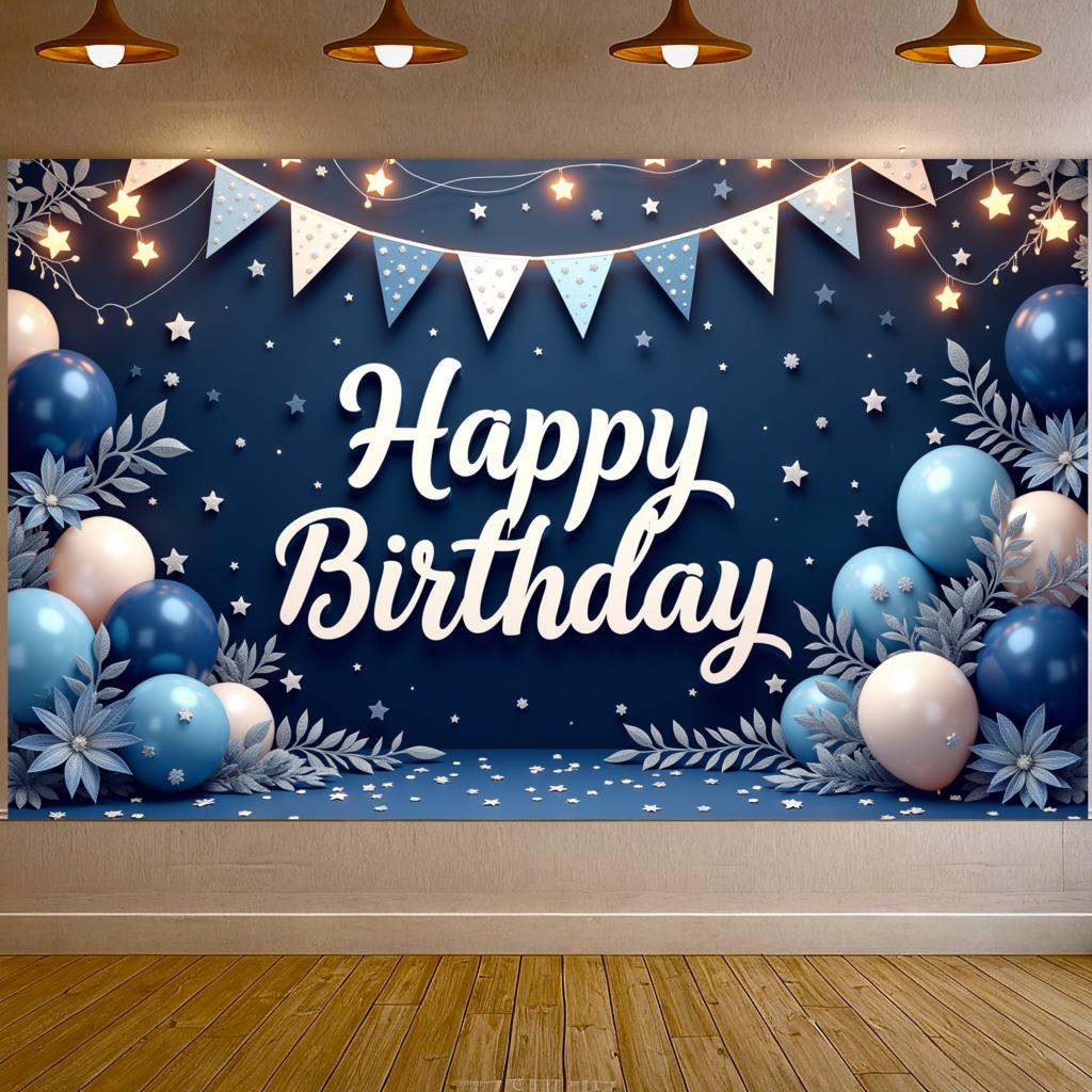 Leaf Accents Party Decoration Event Banner Celebration Banner for Event Decoration Birthday Party Kids Party