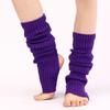 New Japanese Lolita Y2k Solid Color Leg Warmers Women Hollowed Out Foot Heel Warm Knitted Knee High Socks Legging Gaiters Cover