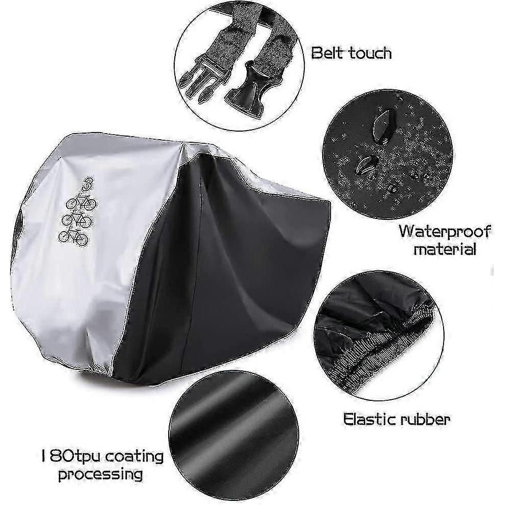 Bike Cover For 3 Bikes Cycle Bicycle Rain Cover Waterproof Bike Cover All Weather Dust