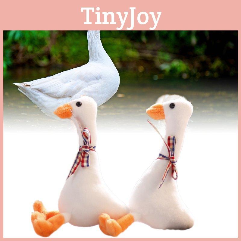 Trendy Goose Plush Toy Miniature Stuffed Animal Keychain Soft Pp Cotton Filling