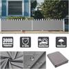 Customize Grey 100% Polyester Waterproof Balcony Privacy Screen Net Terrace Windproof Fencing Net Rainproof Sun Shading Sails