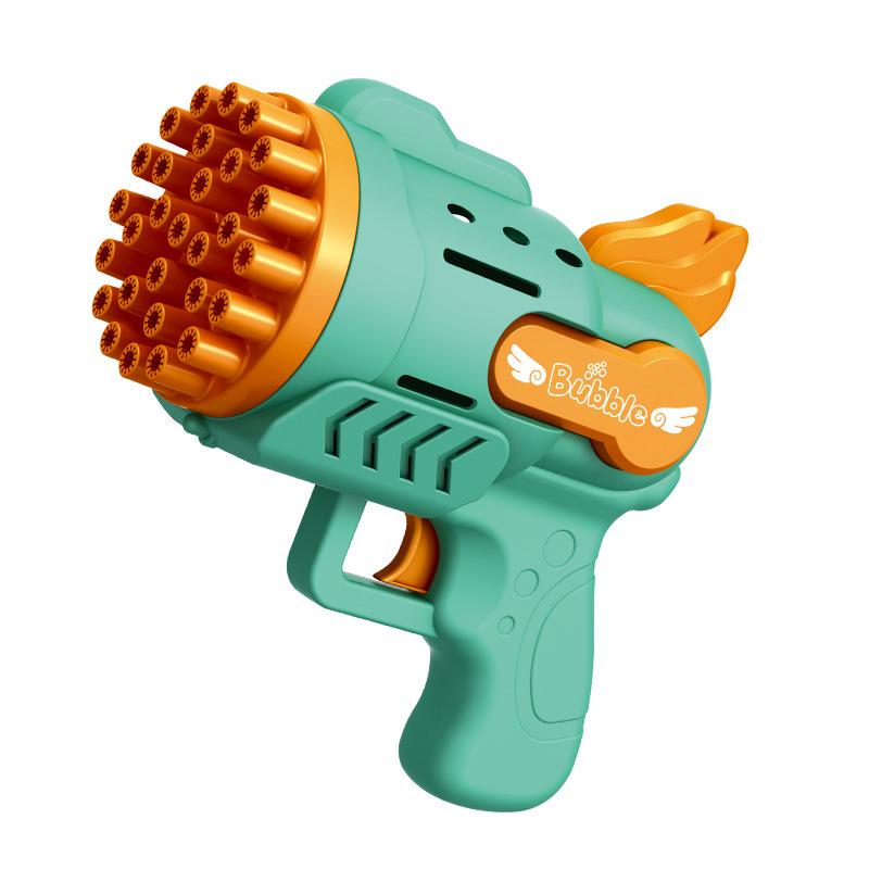 Luminous Electric Bubble Gun Toy - Porous Gatling Design, Ideal for Children's Play and Night Use