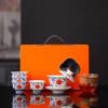 Elegant White Porcelain Gongfu Tea Set: One Pot, Four Cups - Perfect for Home, Office, or Gifts