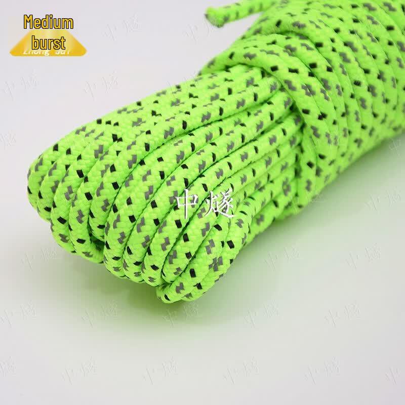 ZhongSui Outdoor Camping Reflective Tent Guy Line 4mm x 50m
