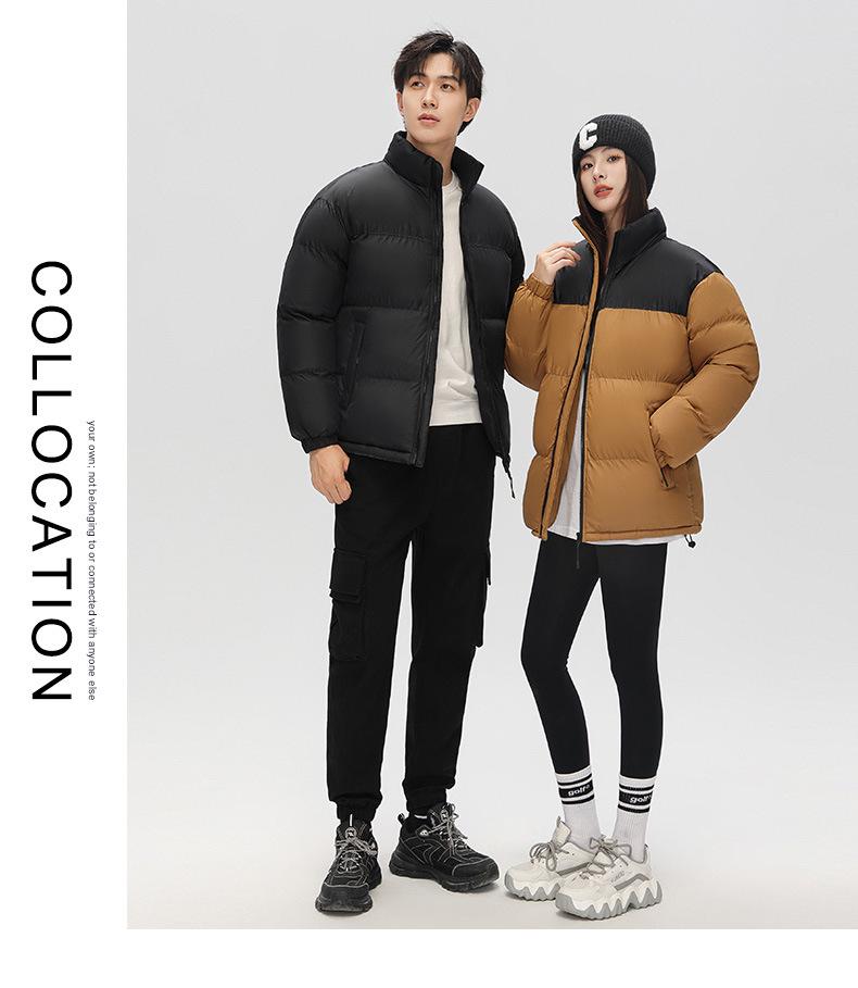 Chaqueta de Invierno de Algodón Unisex HL2023: Plumón Grueso de Moda para Jóvenes