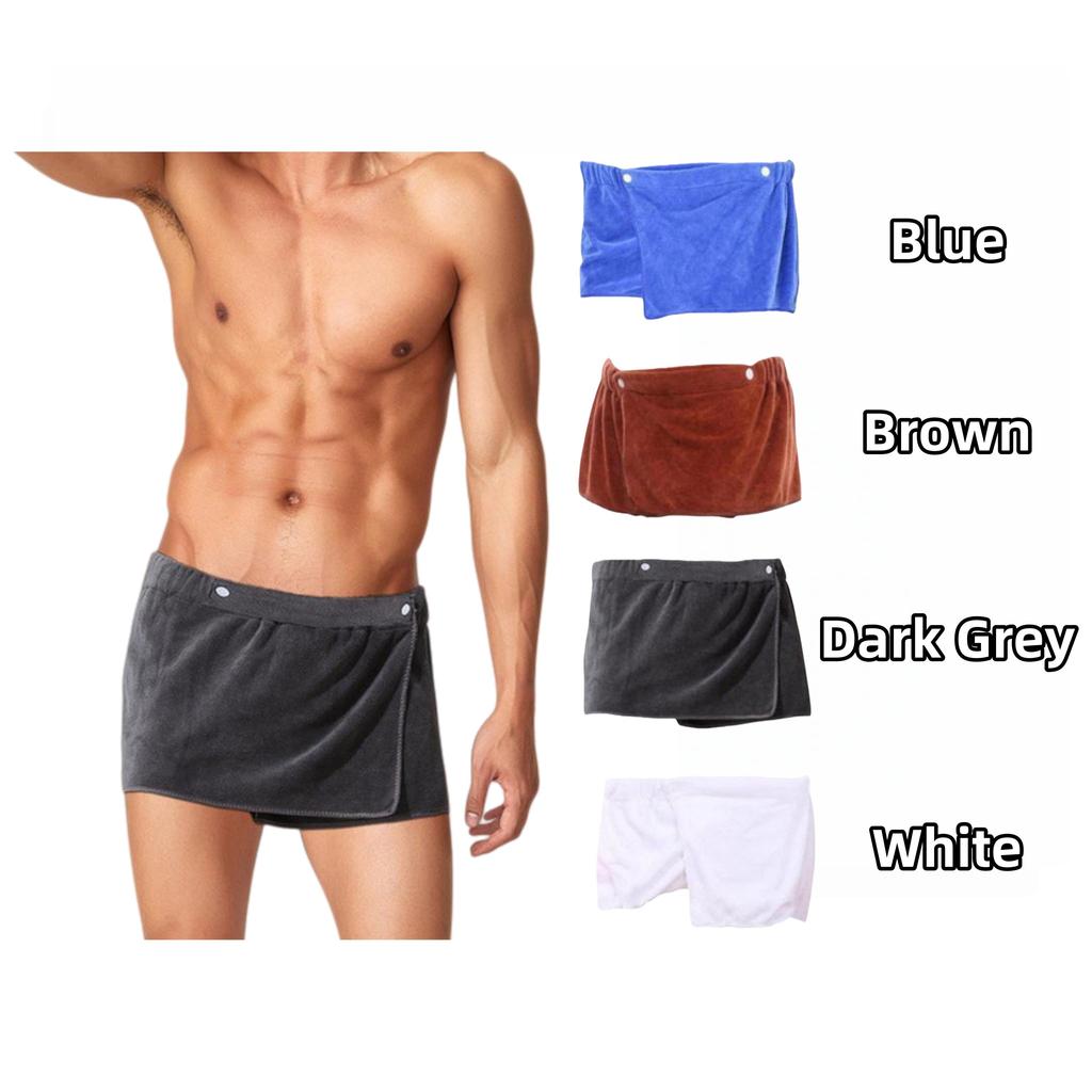 Men's Bath Towel Culottes Sexy Shorts