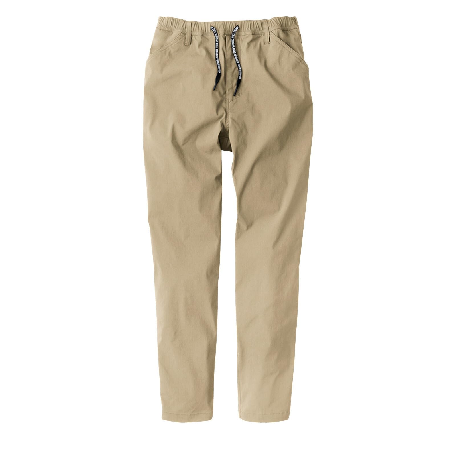 

GLADIATOR Stretch Tapered Work Pants, G-2014, Lightweight, Casual, CO-COS Gladiator, Men s and Women s, 14. Khaki, XS, with Pro Uni Sticker