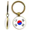 National Flag Double-Sided Keychain Korea, Serbia, Russia, Slovenia, Argentina, The United States,Turkey, Spain,Dominica Keyring