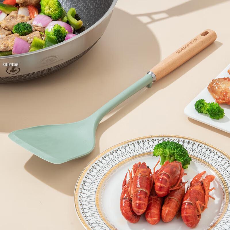 Kangbach Beechwood Handle Silicone Spoon