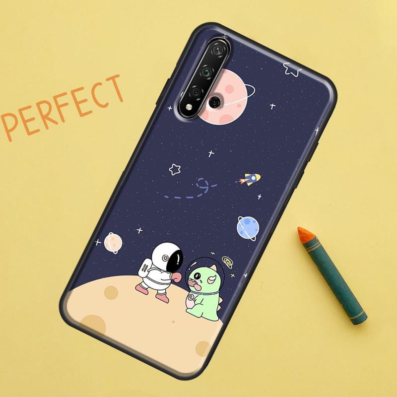 Cute Galaxy Astronaut For Huawei Nova 10 9 SE 11 Pro 12i 11i 8i Y60 Y70 Y90 Y61 Y91 Y72 Y73 P20 P40 P30 Lite Case