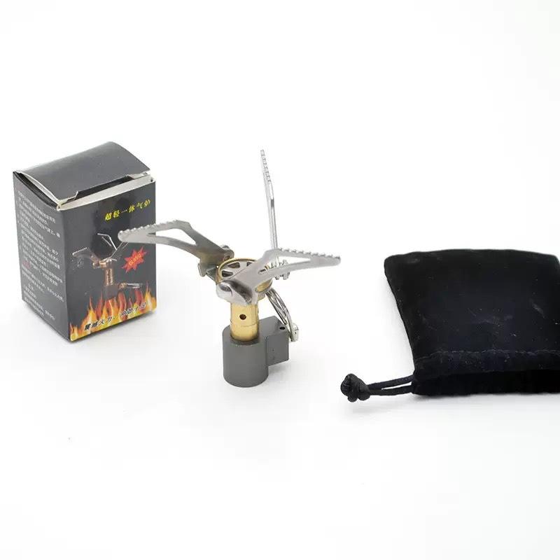 Ultralight Foldable Camping Stove Mini Portable Windproof Design Backpacking Burner Outdoor Cooking Stainless Steel Pocket Stove