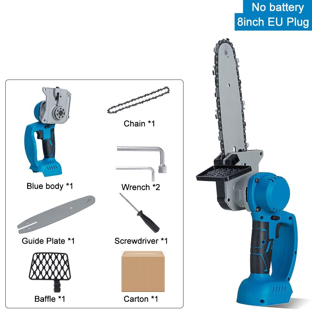 

Бесщеточная аккумуляторная электропила 288VF 8 дюймов Кронштейн для цепной пилы Деревообрабатывающий станок Электроинструменты 2 аккумулятора Для аккумулятора Only machine