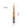 1 stücke Hex Schaft Metric Tap Gold HSS 4341 Loch Tippen Anfasen In