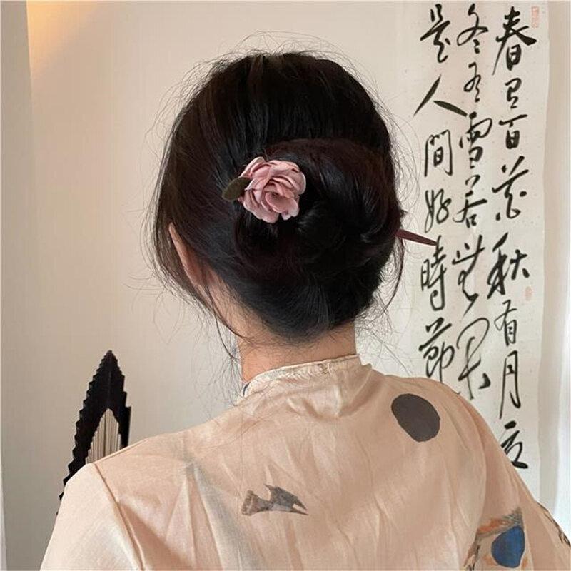 

Кисточка из черного дерева, палочка для волос в стиле ретро, ​​женская кисточка в китайском стиле, элегантные палочки для волос для девочек, древний стиль, украшение для волос, кастрюля, аксессуары для волос, головной убор