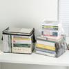Wasserdichte Buch-Organizer Praktische Buchaufbewahrungsbox Faltbare Spielzeugbox Transparente Buchbox für Wohnheim Haushalt Klassenzimmer