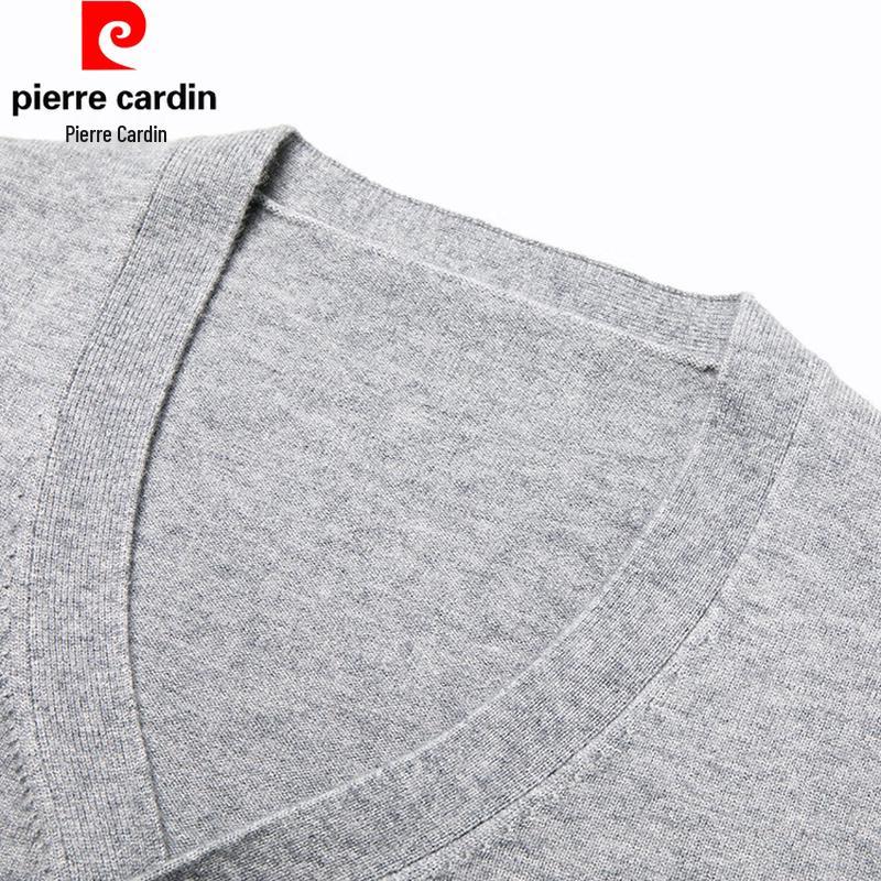Pierre Cardin Men's Merino Wool Blend V-Neck Cardigan