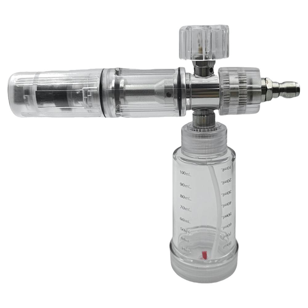

3-1PCS 100ml Soap Foam Spray Bottle Adjustable 4500PSI Water Foam Pot with 1/4 Inch Quick Connector Foam Spray Pot for Car Wash