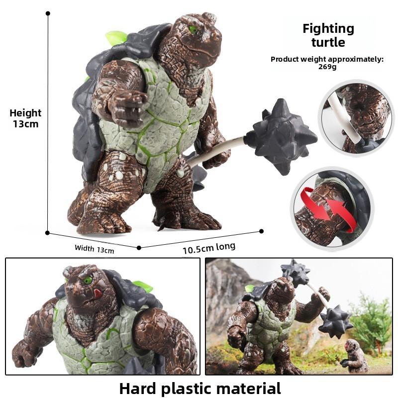 Monster Blue Ice Figures Mythical Model Toy With Movable Limbs For Play Kids