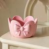 Floral Jewelry Tray 3D Printed Decorative Trinket Dish for Rings Earrings Keys Cherry Blossom Ring Holder Bowl for Women Girls Bedroom Bathroom Vanity