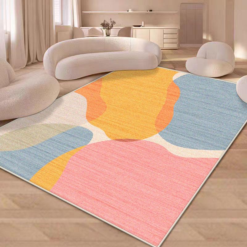 Living Room Decoration Rugs Flannel Bedroom Deluxe Anti Slip Floor Mats Large Area Office Gaming Room Carpet Lounge Rug Washable
