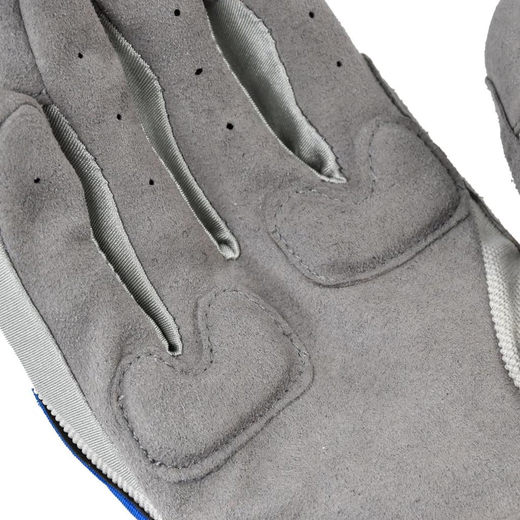 Komine Motorcycle Instructor Size for and Autumn Pro-EX Gloves, Gray/Blue, M, GK-134 725, Spring, Summer,