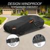 Motoforti Car Cover Outdoor Waterproof Sun Rain Hail Protection with Left Side Door Zipper 210D-PU for Subaru BRZ