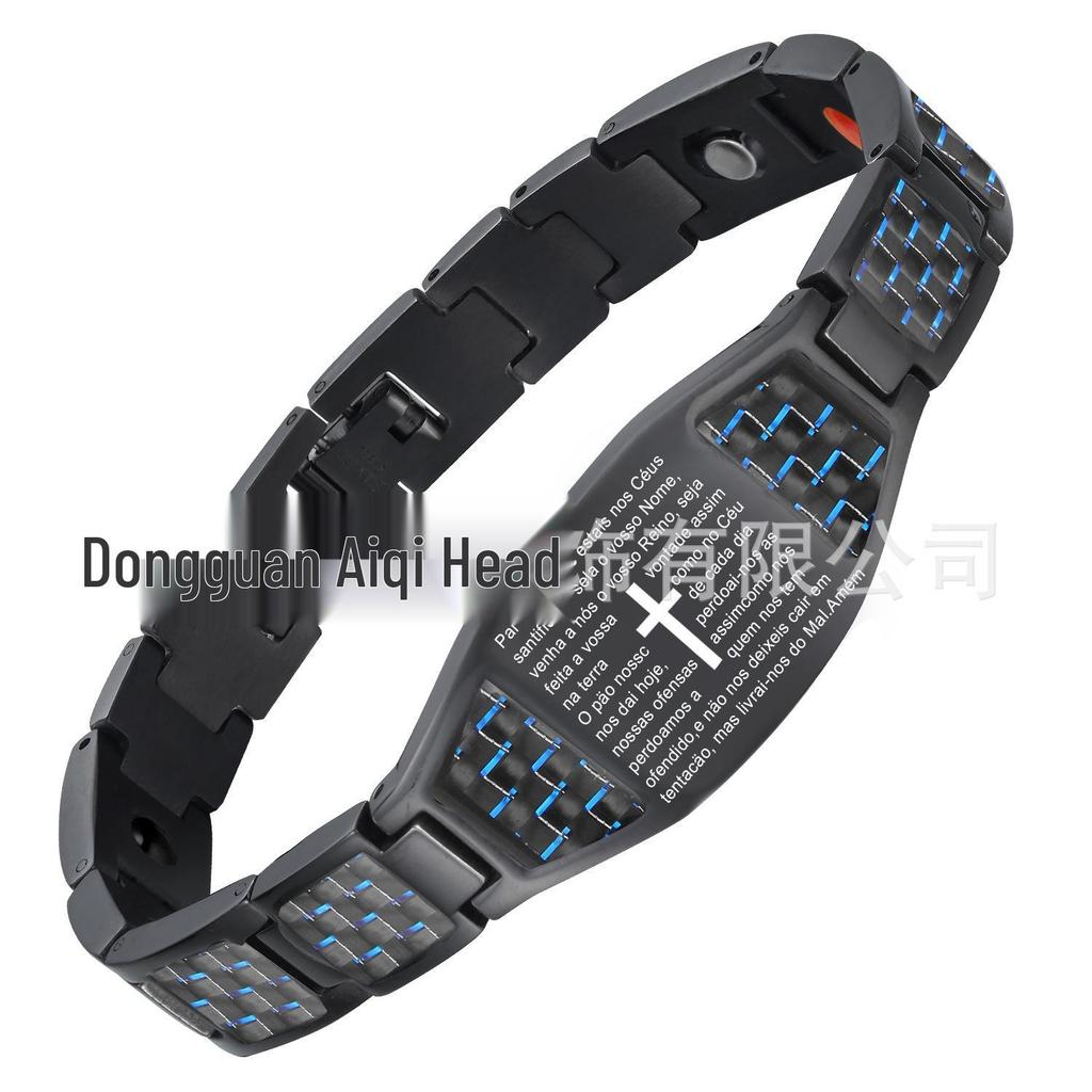 Herren 4-in-1 Magnetisches Titan- & Edelstahl Germanium Energiearmband