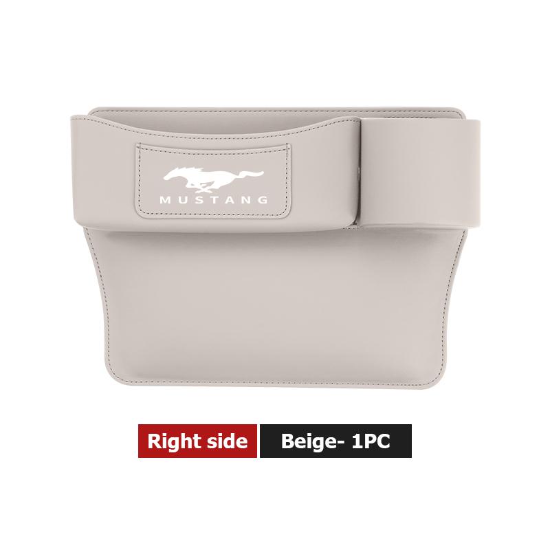 YYQO6 Leather Car Seat Gap Water Cup Holder Box Storage Bag For Ford Escape Ecosport Fusion Explorer Expedition Taurus