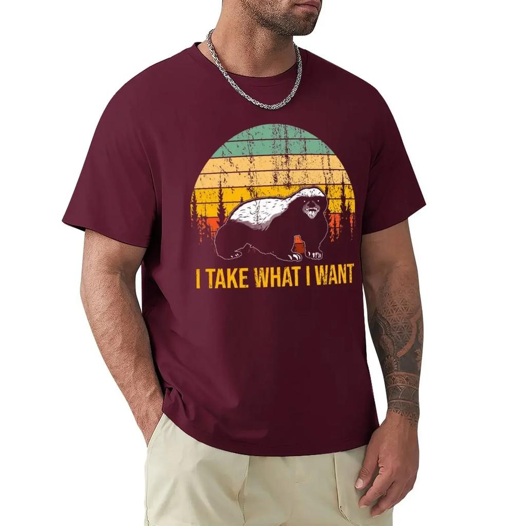 animal prinfor boys anime plus size tops clothing HONEYBADGER TEAM I DO WHAT I WANT HONEY BADGER DOES'NT CARE T-Shirt
