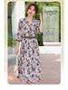 Elegant Summer Mid-Sleeve Dress for Middle-Aged & Elderly Women