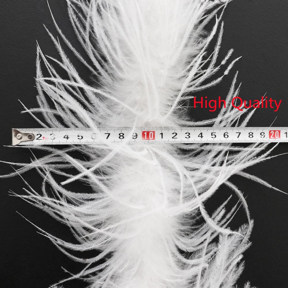 DIY 2 Yards Ostrich Feathers Boas Tuekey Marabou Plume Boa Multiple Styles for Wedding Dress Decoration White Plumage Shawl Tapes