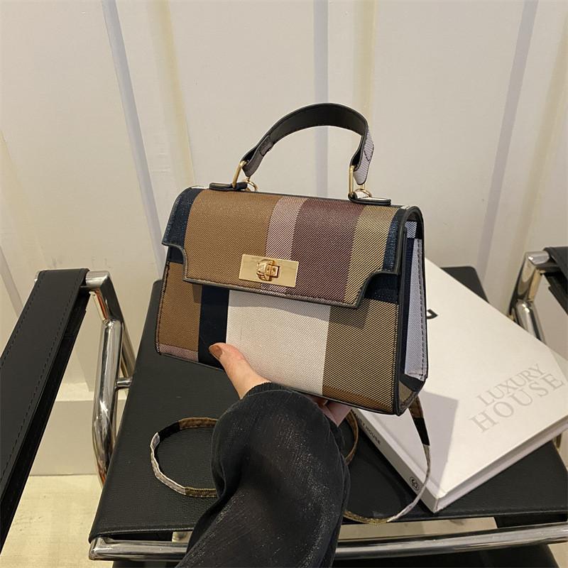 Fashionable Chic Summer Small Square Bag For Women 2024 Trendy Handbag хаки