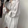 Korean Women's Shirt Casual Vintage Blouse Shirt Spring Loose Oversized Shirts Fashion Lolita Tops