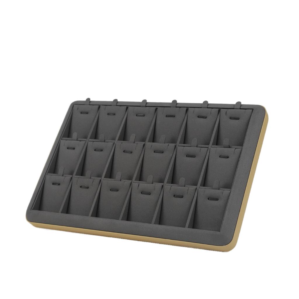 Microfiber Jewelry Display Tray Jewelry Storage Pallet for Necklace Bangle Ring Earring Bracelet Counter Storage Tray