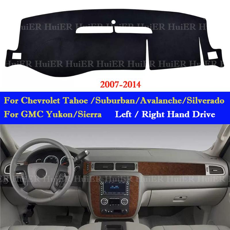 Dashboard Cover Dash Anti-Slip Protect Pad For Chevrolet Chevrolet Tahoe Suburban Avalanche Silverado GMC Yukon Sierra 2007-2014